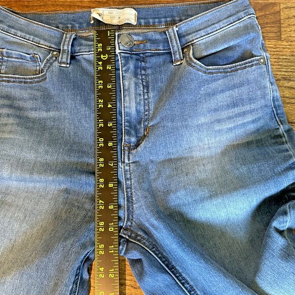 Free People Jeans Women 28 Light Blue Wash High Waist Skinny Soft 61855-16515125 - Picture 7 of 10